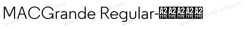 MACGrande Regular字体转换